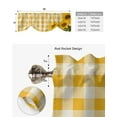 thumbnail image 6 of Pastoral Style Sunflower Yellow Lattice Curtain Rod Pocket Short Curtains Home Decor Partition Cabinet Door Window Curtains, 6 of 6