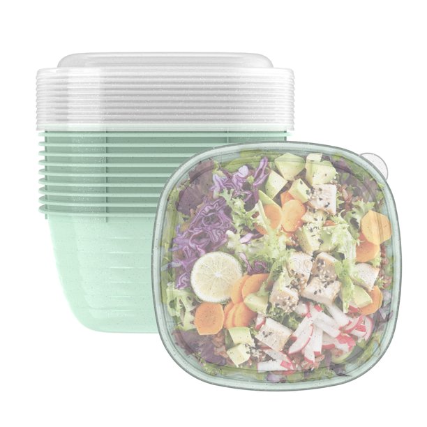 Recipientes para alimentos Bentgo Prep con 1 compartimento y 10 tazones con tapas