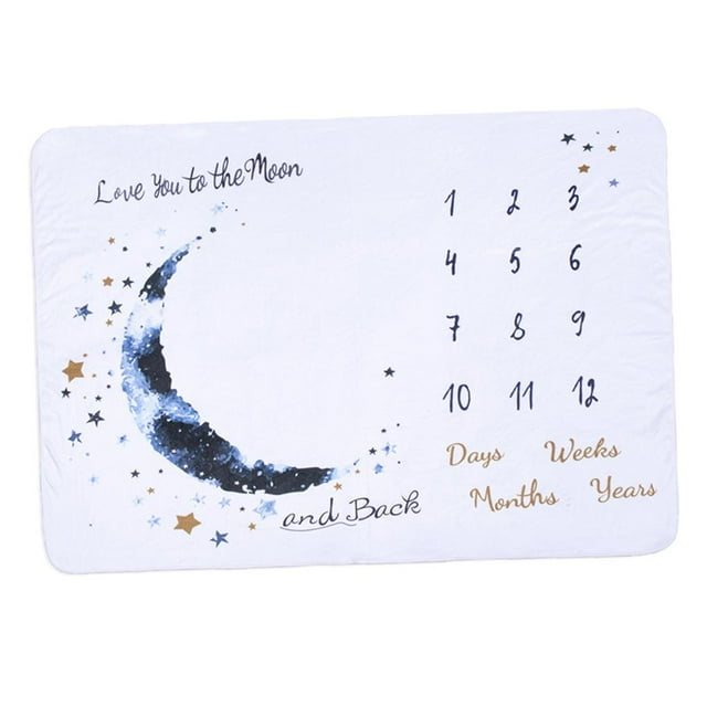 Baby Milest Blanket Monthly Blanket Style C