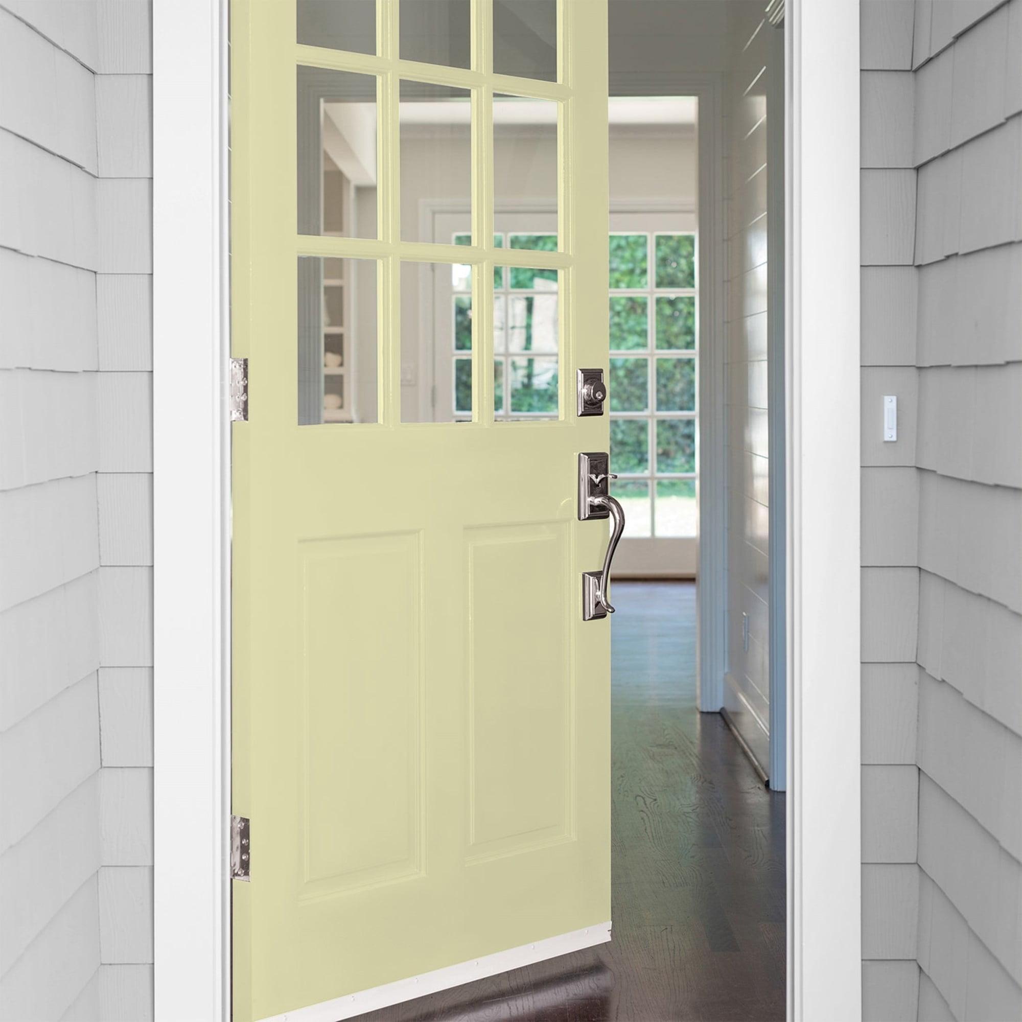 Glidden Fundamentals Misty Moor / Green, Semi-Gloss Exterior Paint, 1 Quart