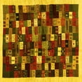 thumbnail image 1 of Ahgly Company Indoor Square Abstract Yellow Contemporary Area Rugs, 5' Square, 1 of 4