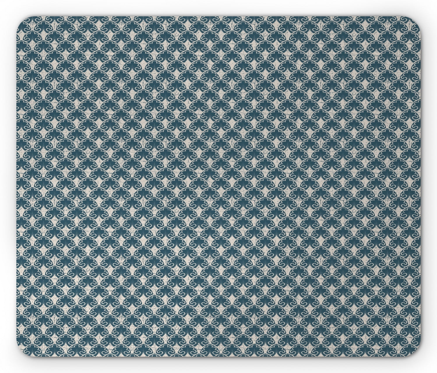 Vintage Mouse Pad, Worn out Scale Style Nature Garden Design Antique