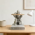 thumbnail image 4 of Décor de Bureau, Support de Stylo Style Chevalier Surface Givrée Structure Stable Rangement de Papeterie Multi-Usage, Décor Festif pour Bureau Porte-Pinceaux de Maquillage Figurine Personnalisée, 4 of 6
