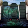 thumbnail image 1 of Sea Turtle Back Car Seat Cover Blue Hibiscus Flowers and Kakau Pattern, 1 of 3