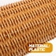 thumbnail image 3 of Floor Vase Imitation Rattan Flower Vase Office Home Decoration Dried Flower Vase, 3 of 5
