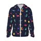 thumbnail image 1 of Fotbe Space Dinosaur Chaqueta con Protección Solar UPF 50+ para Hombre y Mujer, Camisa con Capucha y Bolsillos-Small, 1 of 7