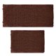 thumbnail image 1 of Badrumsmatteset 2 Delar Tjock Chenille Badmatta, Mjuk Snabbtorkande Badmattor Plysch Absorberande Badrumsmattor Med Halksäker PVC-Baksida, Matta för, 1 of 4