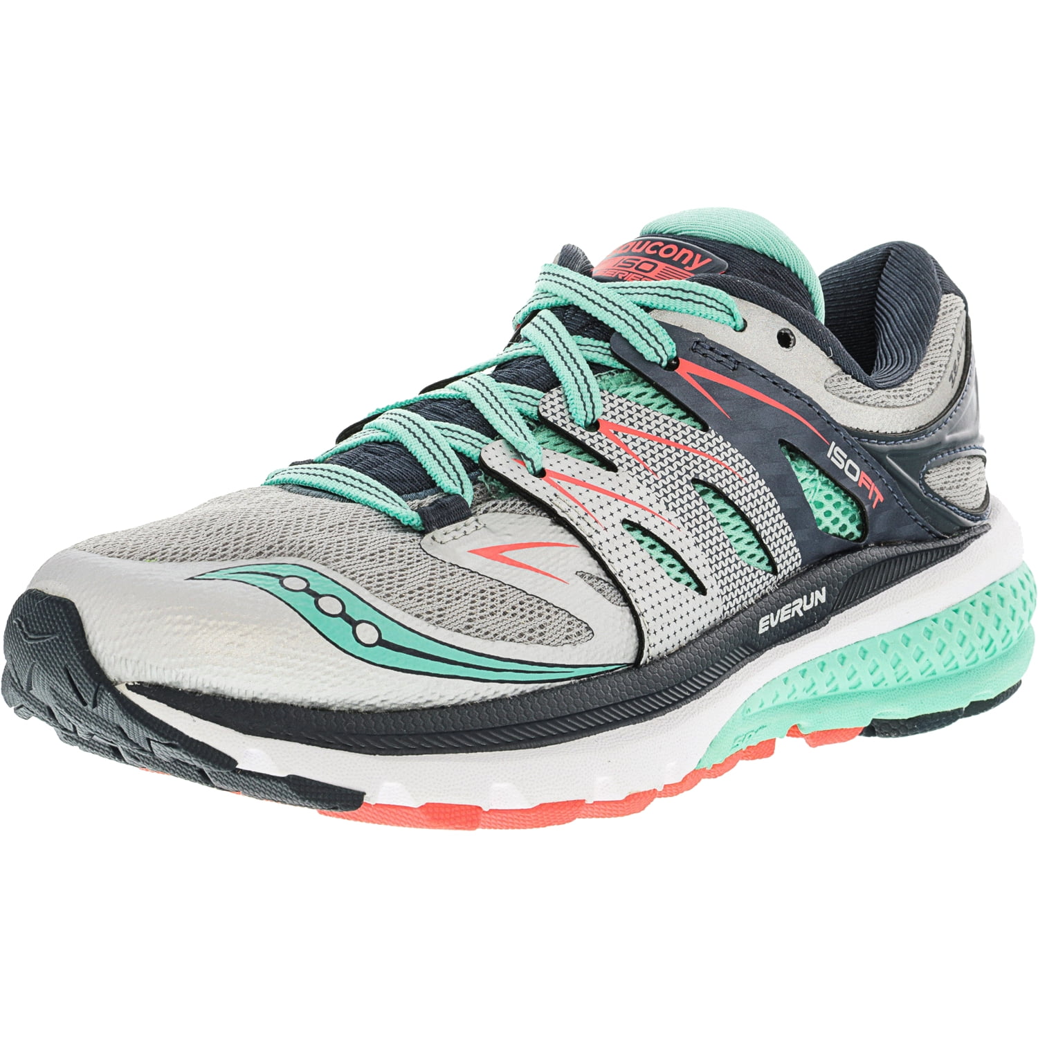Saucony Women's Zealot Iso 2 Silver / Mint Coral Ankle-High Running ...