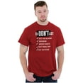 thumbnail image 5 of Funny Pessimist To Don't List Lazy Men's Graphic T Shirt Tees Brisco Brands L, 5 of 6