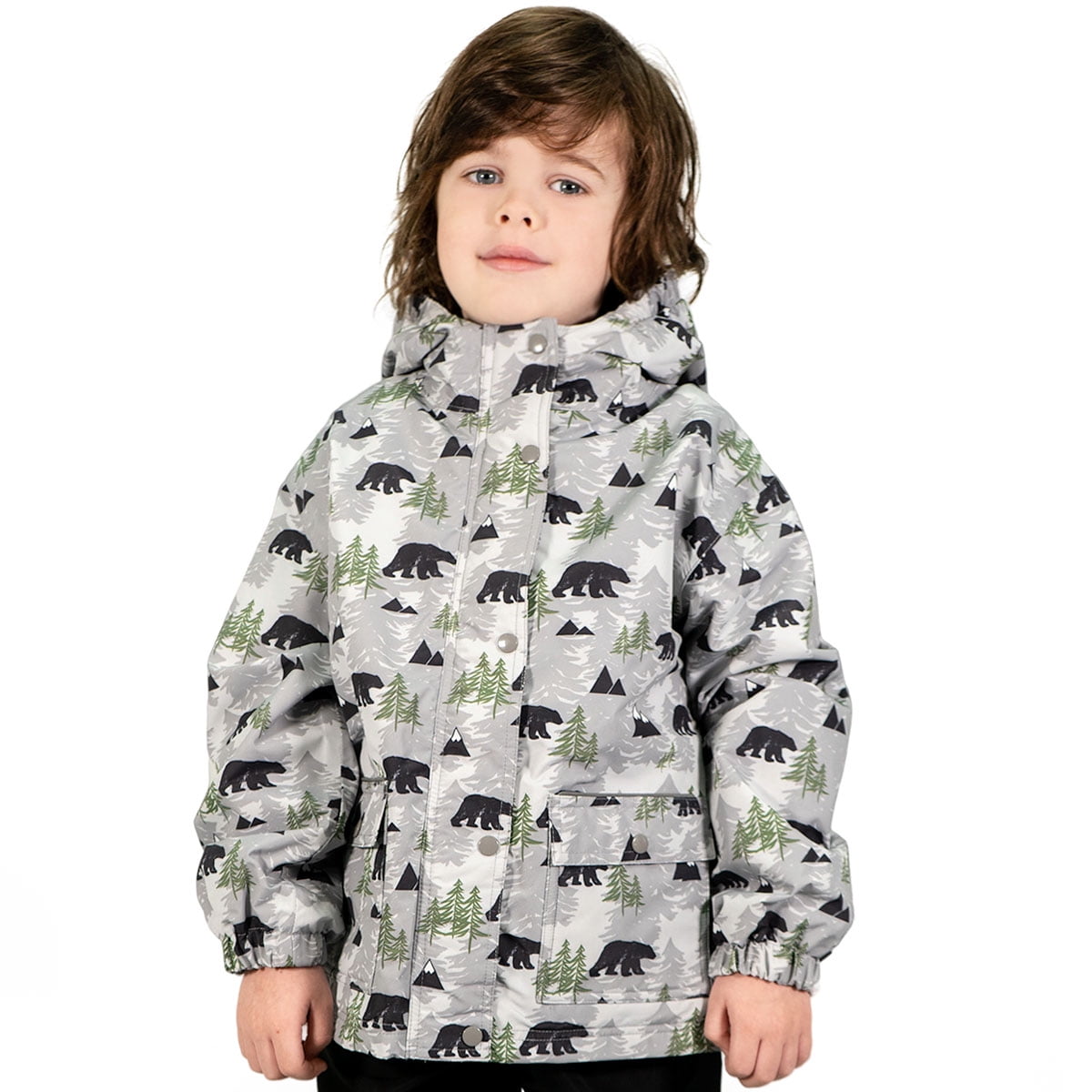Boys fleece deals lined rain jacket