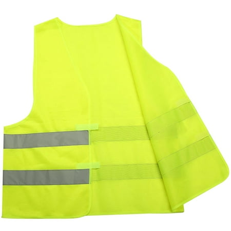 

NEW Reflective Vest High Visibility Fluorescent Green Outdoor Safety Clothing