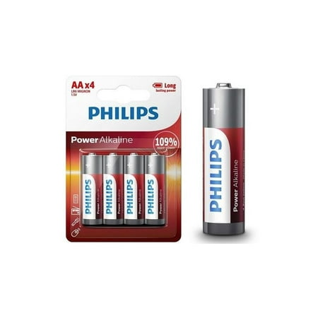 Philips Long Lasting Alkaline Batteries AA