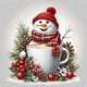thumbnail image 1 of 5D DIY Taladro Navidad Muñeco Nieve Kit Del 30x30cm, 1 of 9