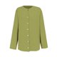 thumbnail image 4 of Blusa holgada con botones para mujer: camisa de manga larga y color liso, top informal con cuello en V para el trabajo o el fin de semana, tallas S-5XL., 4 of 4