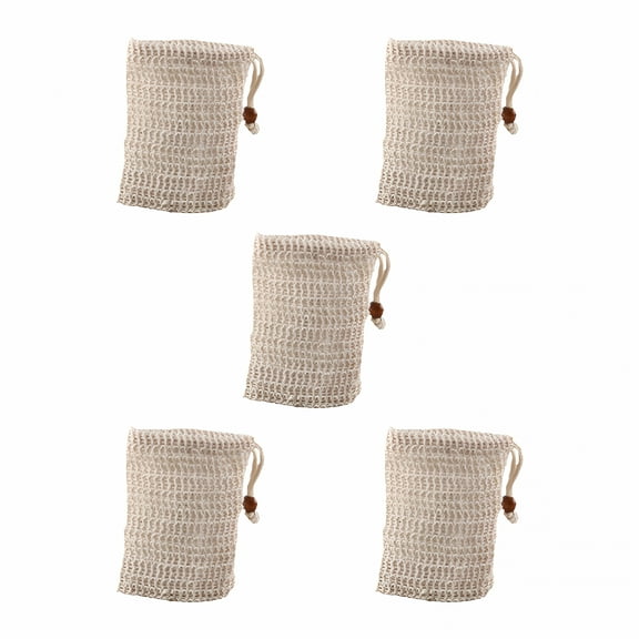 ACDANC 5 Pack Soap Bag Waste Mesh Bar Soap Loofah Holder Pouch for Shower,Soap Loofah Pouch,Bar Soap Pouch,Soap Bags for Soap Bars