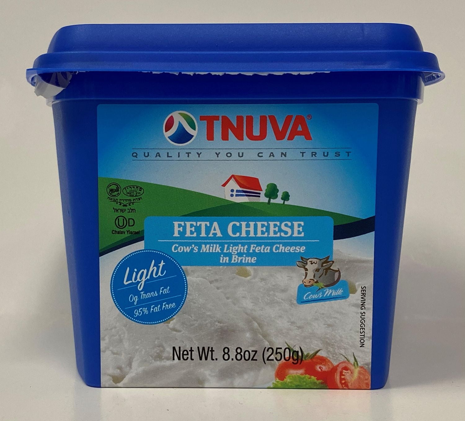 Tnuva Feta Cheese Light (Cow's Milk Light Feta Cheese in Brine), Feta cheese