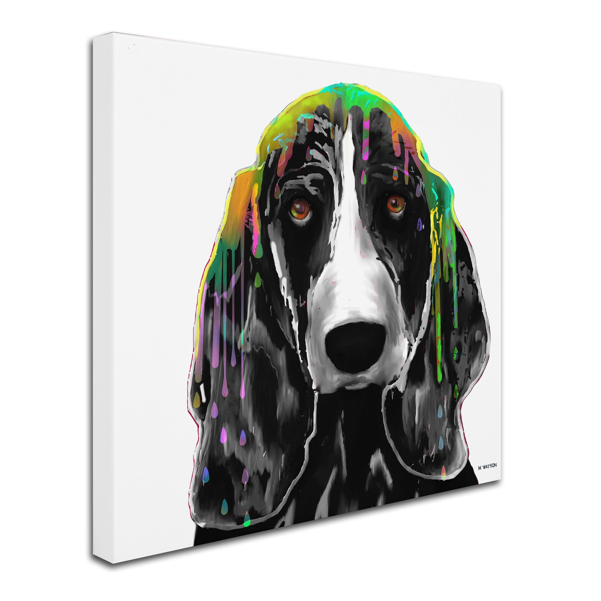 Marlene Watson "Basset Hound" Canvas Art