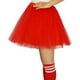 thumbnail image 4 of Falda tipo tutú DMLBC para mujeres, adultos y adolescentes, 4 capas con forro rojo, 4 of 7