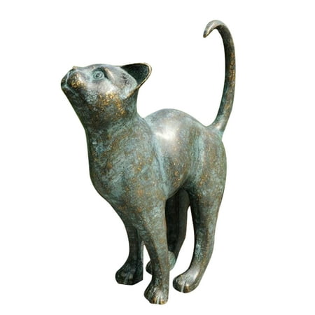 Beautiful Cat Statue With Rounded Back Garden Decor Resin Outdoor Lawn Yard With Rounded Back Resin Outdoor Lawn Yard Sculpture Beautiful Cat Statue Garden Decor