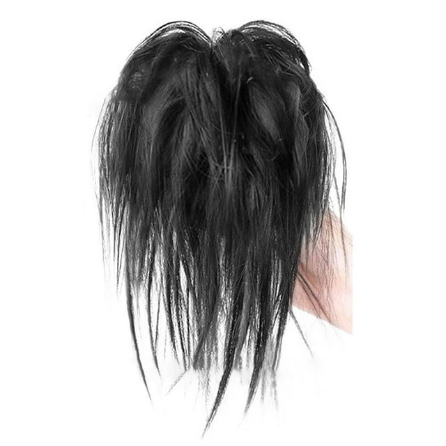 Extensions de Chignon Cheveux Désordonnés Lisses Élastiques Pince à Griffes Postiche G4O0
