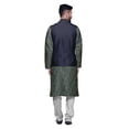 thumbnail image 3 of Atasi Traditional Printed Kurta Churidar Pajama Set With Nehru Jacket For Men, 3 of 5