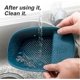 thumbnail image 4 of Sink Strainer Colander Drain Basket, Kitchen Waste Corner Food Strainer (Blue), 4 of 5