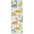 thumbnail image 2 of Unique Loom Whimsy Kids Collection Area Rug - Dinotopia (2' 2" x 6' 1" Runner Ivory/Black), 2 of 9