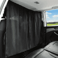 thumbnail image 2 of 2pcs/set Car Privacy Curtains Sun Shade Isolation Privacy Curtain Car Air Conditioning Divider Curtain for Front And Rear Seats, 2 of 7