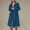 Blue, variant on kakina CMSX Women's Winter Double Breasted Midi Long Wool Pea Coat,Fashion Casual Classic Long Sleeve Solid Color Lapel Winter Trench Coat Clearance