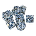 thumbnail image 1 of Juego de dados de metal, dados de juego de mesa portátiles hechos a mano poliédricos huecos para juegos de mesa, color azul, 1 of 9