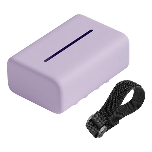 Funda reutilizable para caja de pañuelos de coche, ideal para decorar el dormitorio. Púrpura