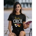thumbnail image 2 of Main Man Side Chick Thanksgiving Couples Women's T-shirt For Women, S, Side Chick, 2 of 6