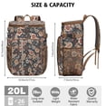 thumbnail image 3 of Travel Cooler Bag - Pioneer Flower Floral Print Pattern Camping Beer Cooler Backpack with Bottle Opener- Waterproof Insulated Picnic Backpacks - Cooler Bag for Beach, 3 of 6
