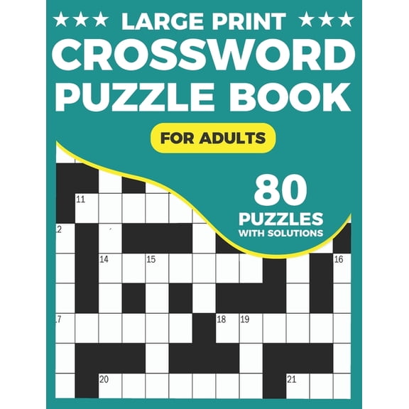 Crossword Puzzle Book For Adults