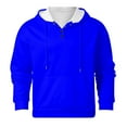 thumbnail image 3 of Basic Hoodies for Men 2025 Fall Winter Long Sleeve Button Hooded Sweatshirt with Pockets Pullover Hoody Mens Hoodies, 3 of 6