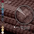thumbnail image 2 of Jinamart Housse de Fauteuil Extensible Élastique, 1 Pce (Chocolat, Petit), 2 of 7