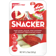 Crunch Pak Snack with Sliced Apples, Babybel Cheese, Almonds and Cranberries