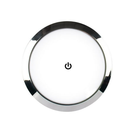 

Ultra-thin RV 12V/24V Boat Round Dome Light Reading Light Ceiling Lamp LED Touch Lamp 7.3CM 12V