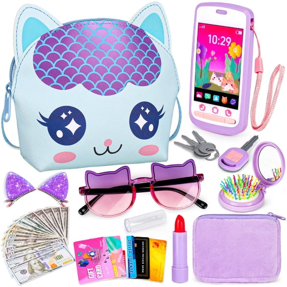 Set de juego Oisacirg para niños pequeños, 30 unidades, bolsa para gatos, juguetes para niñas