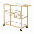 thumbnail image 2 of Serving Cart | For Wine and Tableware Display in Dining Areas | Metal Frame and 3mm Ply Shelves | Solves Dining Area Storage Problems, 2 of 4