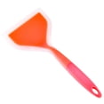 thumbnail image 4 of Pala de silicona para panqueques, espátula ancha flexible de fondo plano, espátula giratoria, color naranja translúcido, 4 of 10