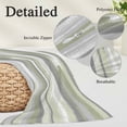 thumbnail image 2 of Sage Green Pillow Covers, Linen Long Throw Pillow Case, Modern Abstract Grey Striped Art Holiday Pillow Protector Decorative Cushion Cover for Living Room/Bedroom 12" x 20", 2 of 8