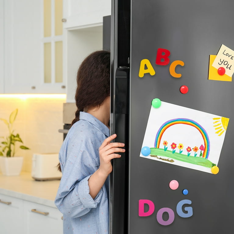 Magnetic chalkboard wall decals with magnetic numbers.