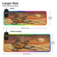 thumbnail image 3 of Wireless Charging Mouse Pad Large RGB Gaming Desk Mat 13 Light Modes Mousepad 35.4x15.7 Cat Playing Guitar, 3 of 6