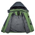 thumbnail image 5 of Wantdo Boy's Skiing Jacket Hooded Winter Jacket Water Resistant Snow Coat Green 14/16, 5 of 9