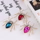 thumbnail image 3 of 1 par de piedras de cristal coloridas exóticas, cuerpo, diamantes de imitación brillantes con incrustaciones de patas de Metal dorado, broche de araña, broche de joyería para mujer, 3 of 4
