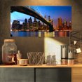 thumbnail image 1 of Manhattan avec Pont sous Ciel Bleu - Impression sur Toile, 1 of 3