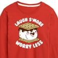 thumbnail image 3 of Instant Message - Camping - Laugh S'more, Worry Less - Toddler & Youth Long Sleeve Graphic T-Shirt, 3 of 6