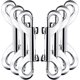 thumbnail image 1 of Hardware Plata Aleación de zinc Gancho doble Longitud total 100 mm Hebilla de tracción Gancho de cadena para mascotas Alicates para equipaje Hebilla Hebilla para pistola Hebilla de, 1 of 5