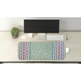 thumbnail image 2 of Moroccan Computer Mouse Pad, Colorful Moroccan Mosaic Wall Middle East Style Craftsmanship Vertical Details, Rectangle Non-Slip Rubber Mousepad Large, 31" x 12" Gaming Size, Multicolor, by Ambesonne, 2 of 2